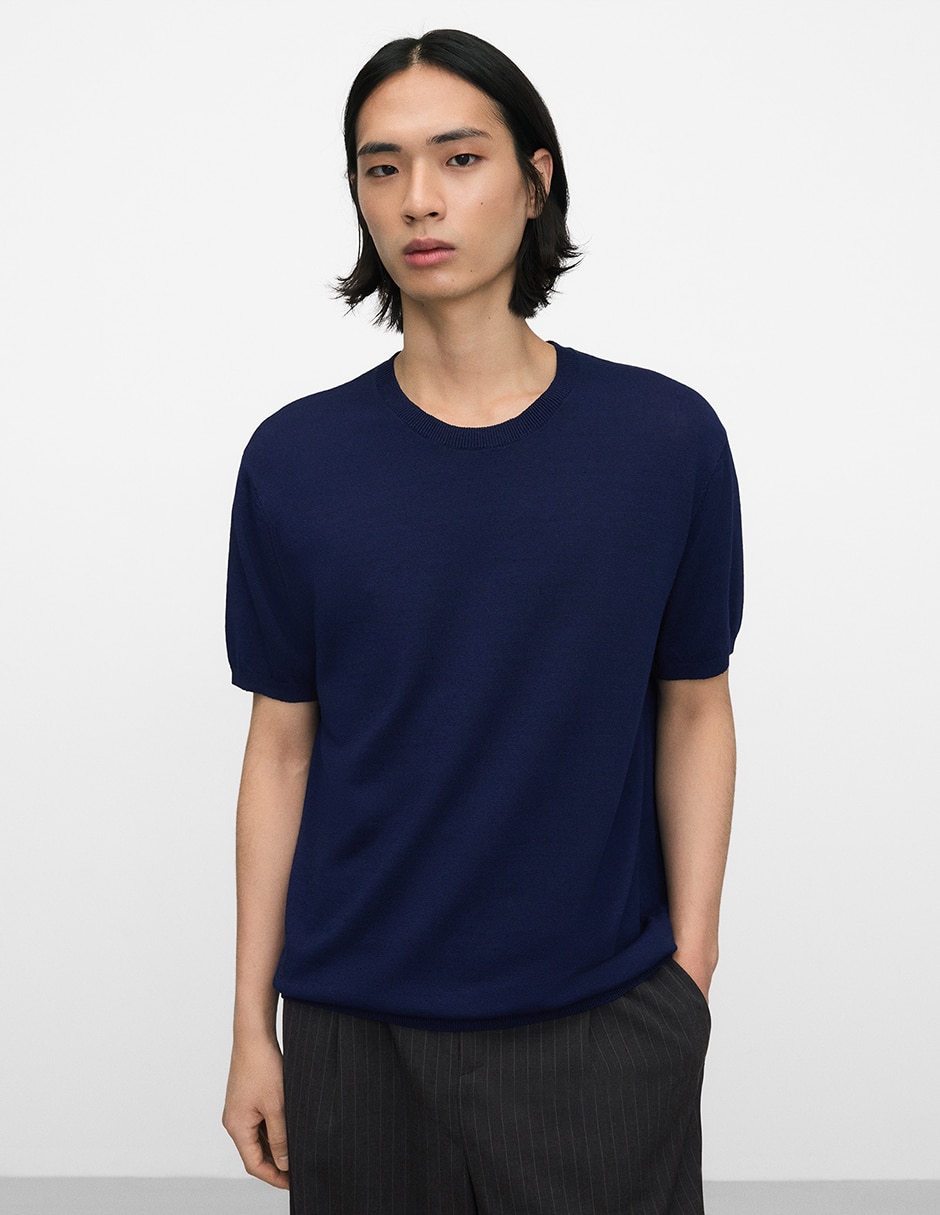 Playera cuello redondo para hombre