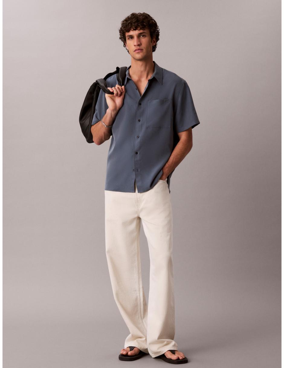 "camisa/sobrecamisa" casual "de" (si aplica) modal "manga" corta "para hombre" 3