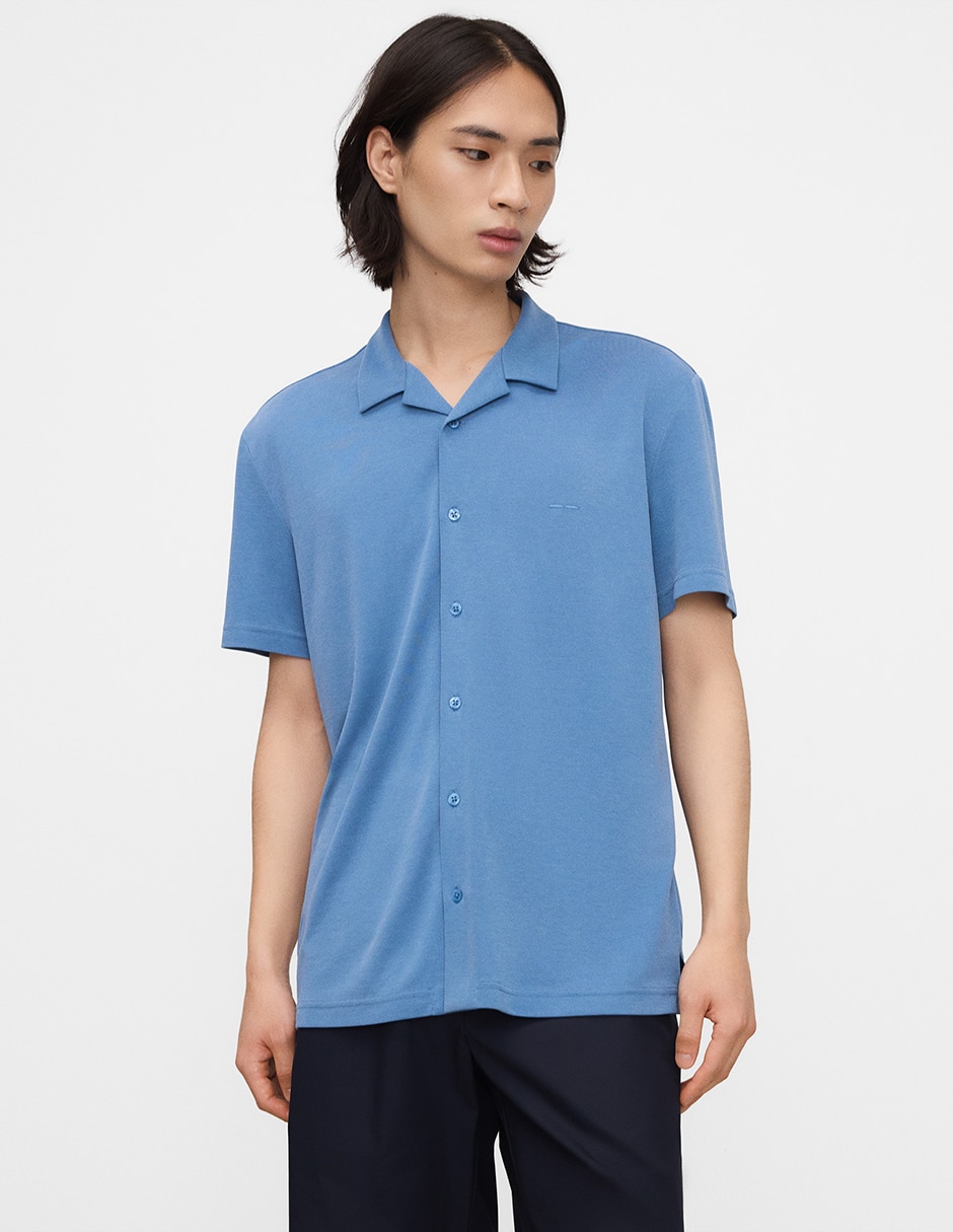 Camisa casual manga corta para hombre