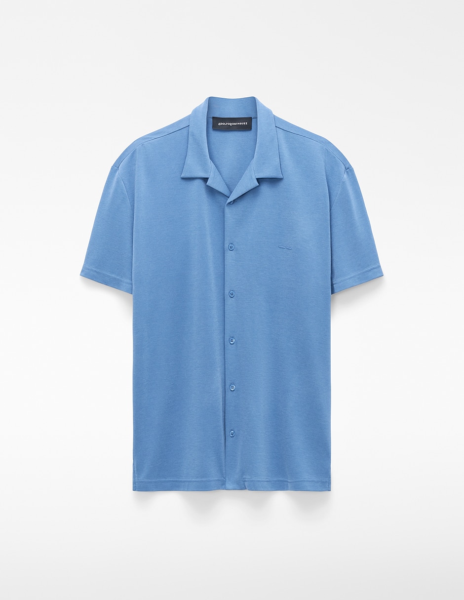 Camisa casual manga corta para hombre 5