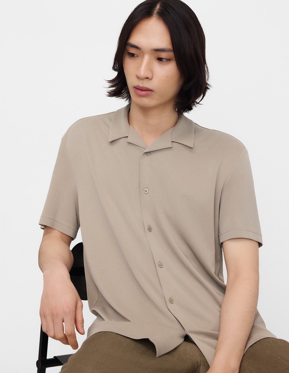 Camisa casual Adolfo Dominguez manga corta para hombre