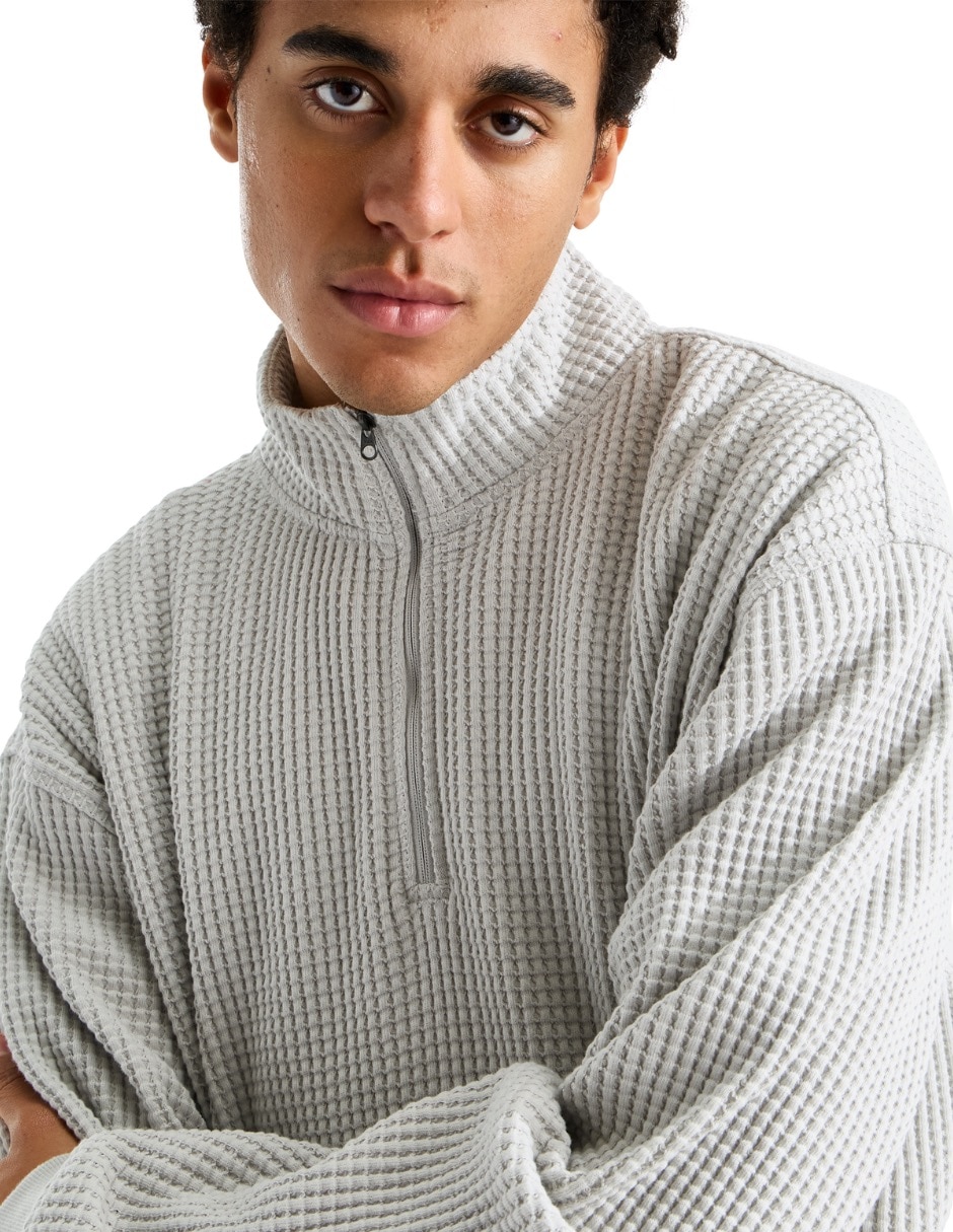 Chamarra casual m chabot 2.0 1/4 zip de algodón para hombre 4