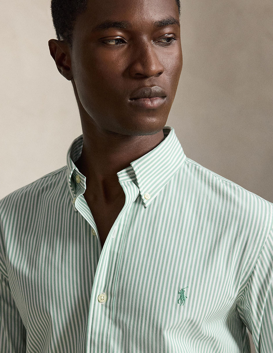 Camisa casual manga larga para hombre 4
