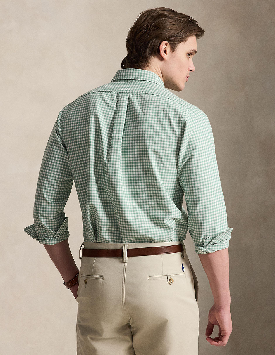 Camisa casual manga larga para hombre 2