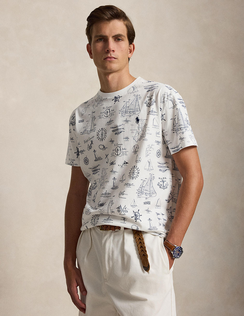 Playera cuello redondo para hombre