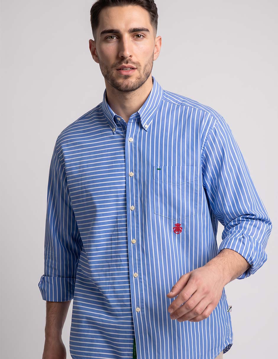 Camisa casual manga larga para hombre 3