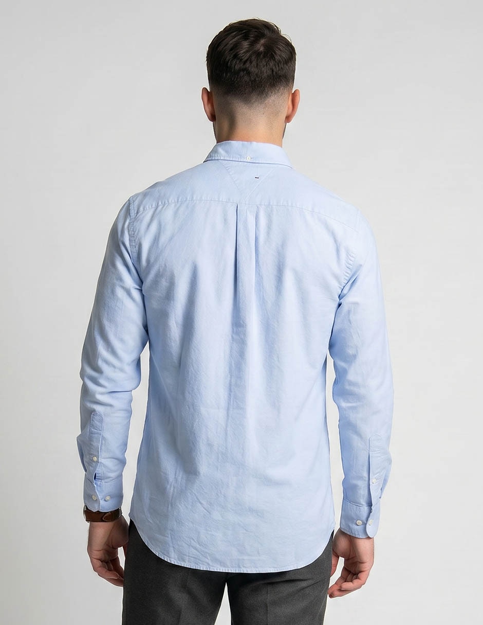 Camisa casual de algodón manga larga para hombre 2