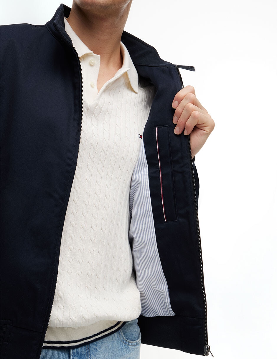 Chamarra casual Tommy Hilfiger algodón para hombre