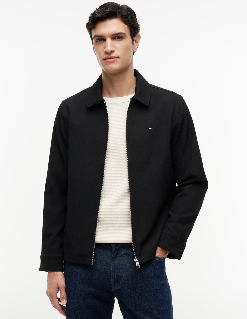 Chamarra casual tommy hilfigersin capucha para hombre Chamarra casual tommy hilfigersin capucha para hombre