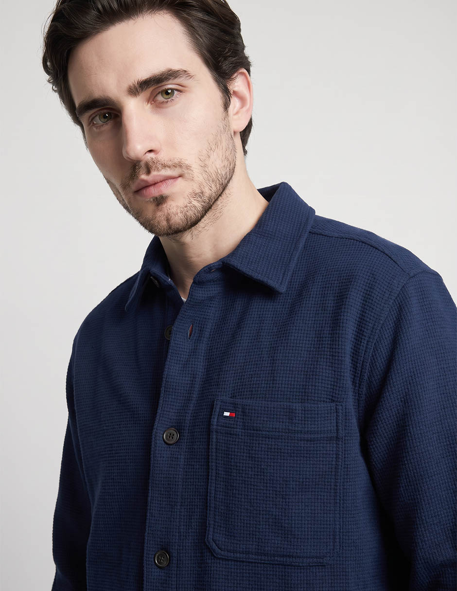 Camisa casual de algodón manga larga para hombre 2