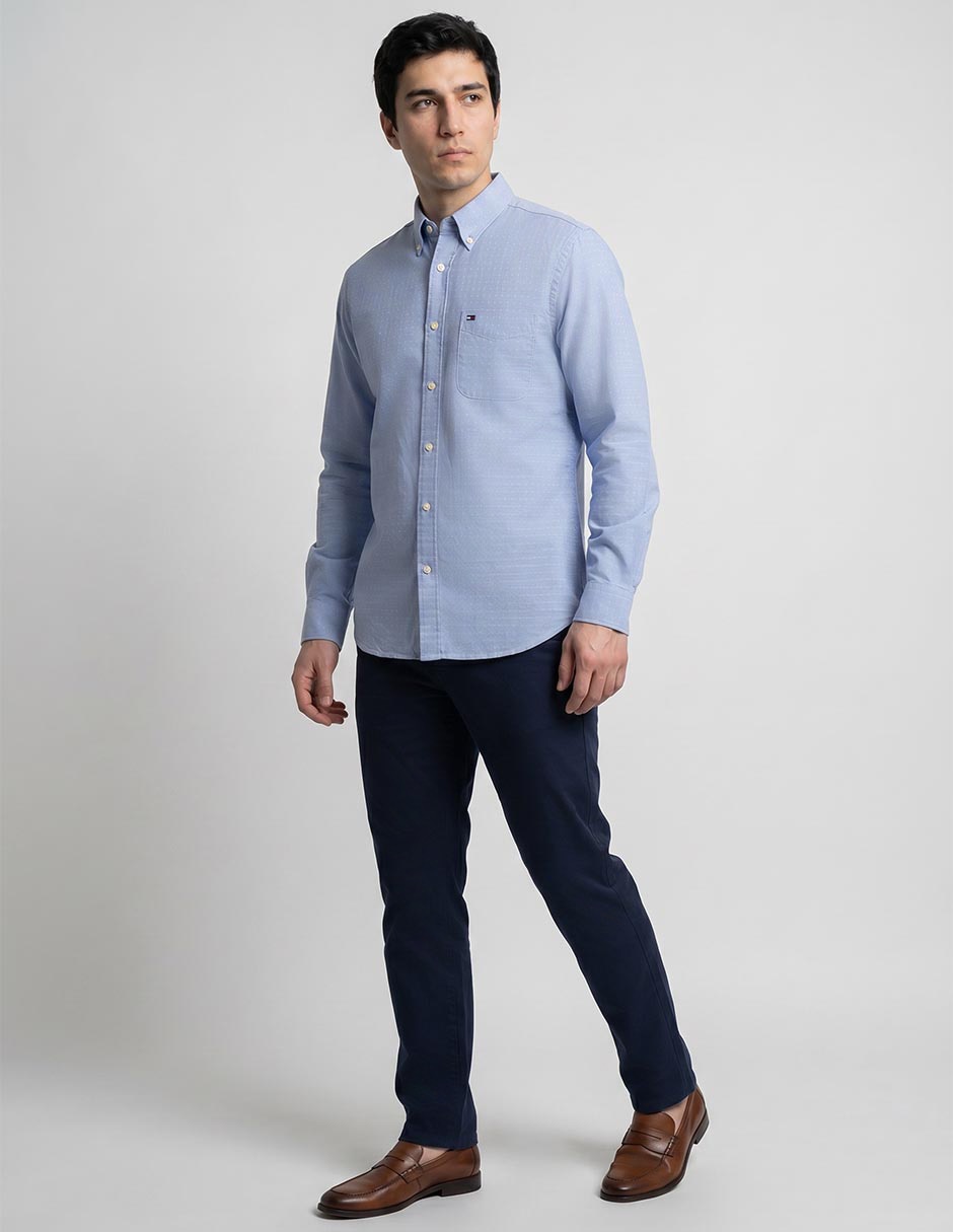 Camisa casual Tommy Hilfiger de algodón para hombre