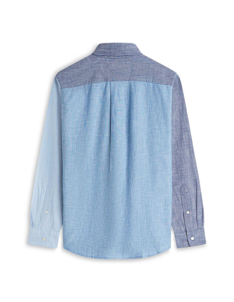 Camisa casual de algodón manga larga para hombre 4