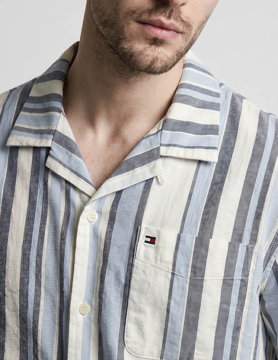 Camisa casual de algodón manga corta para hombre 3