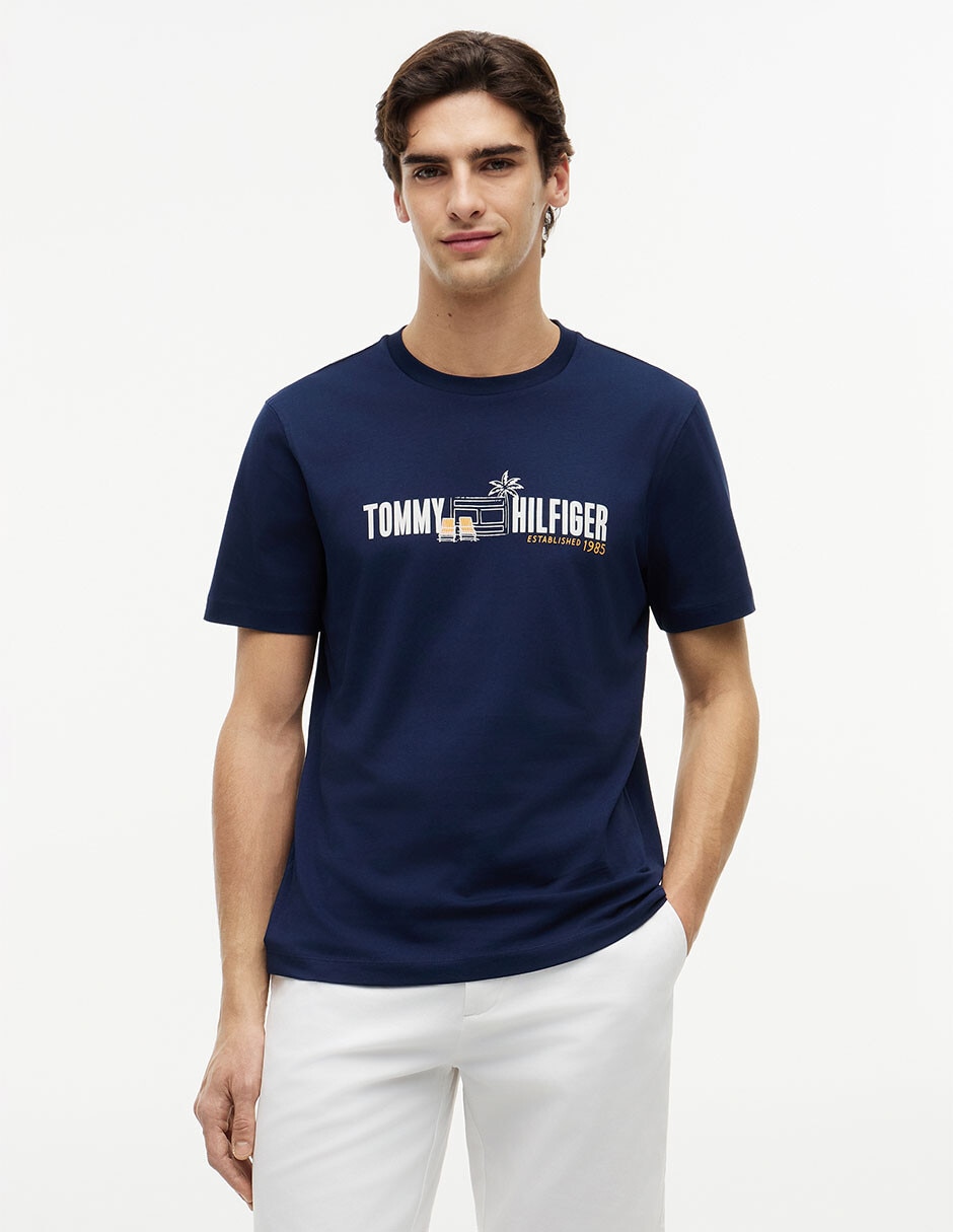 Playera Summer Graphic cuello redondo para hombre