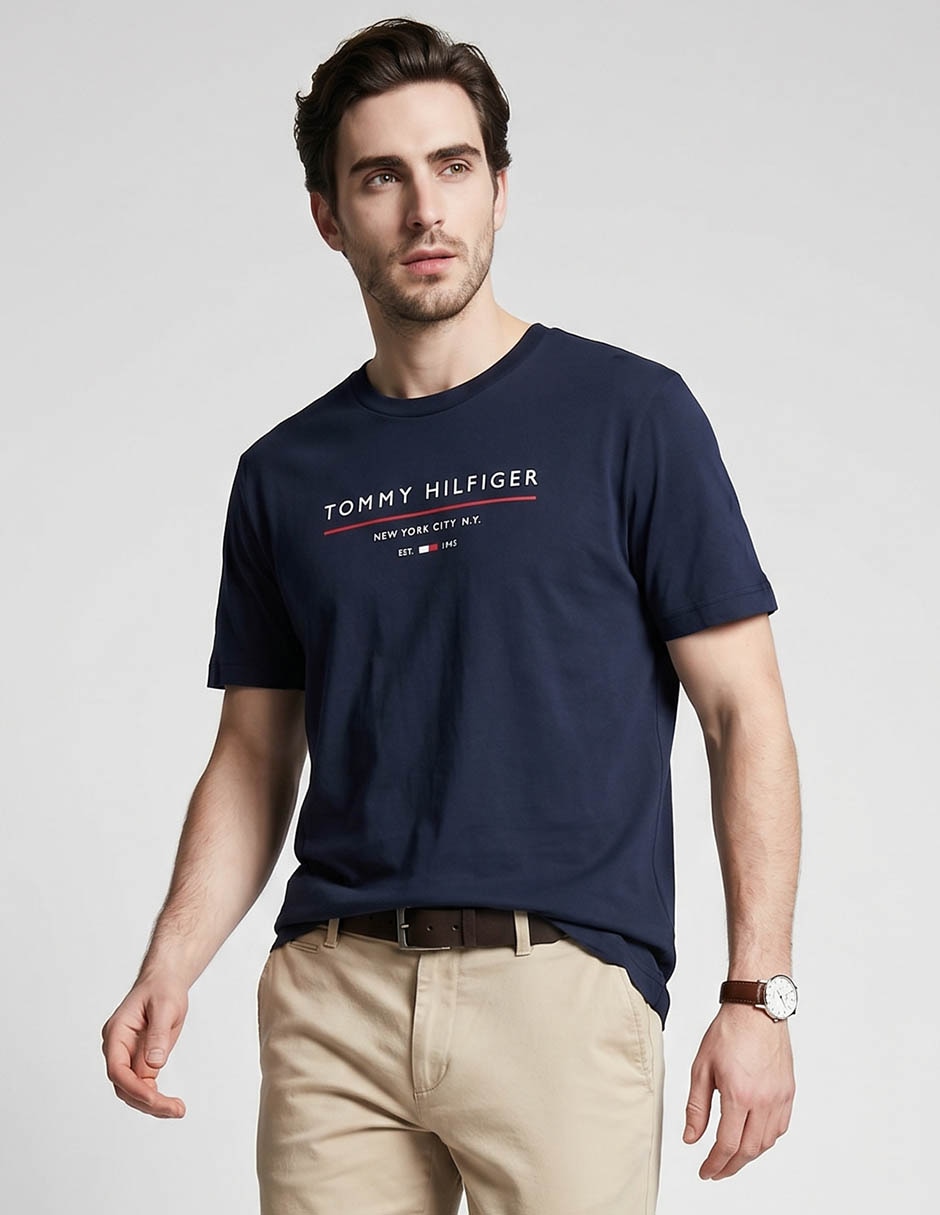 Playera cuello redondo para hombre