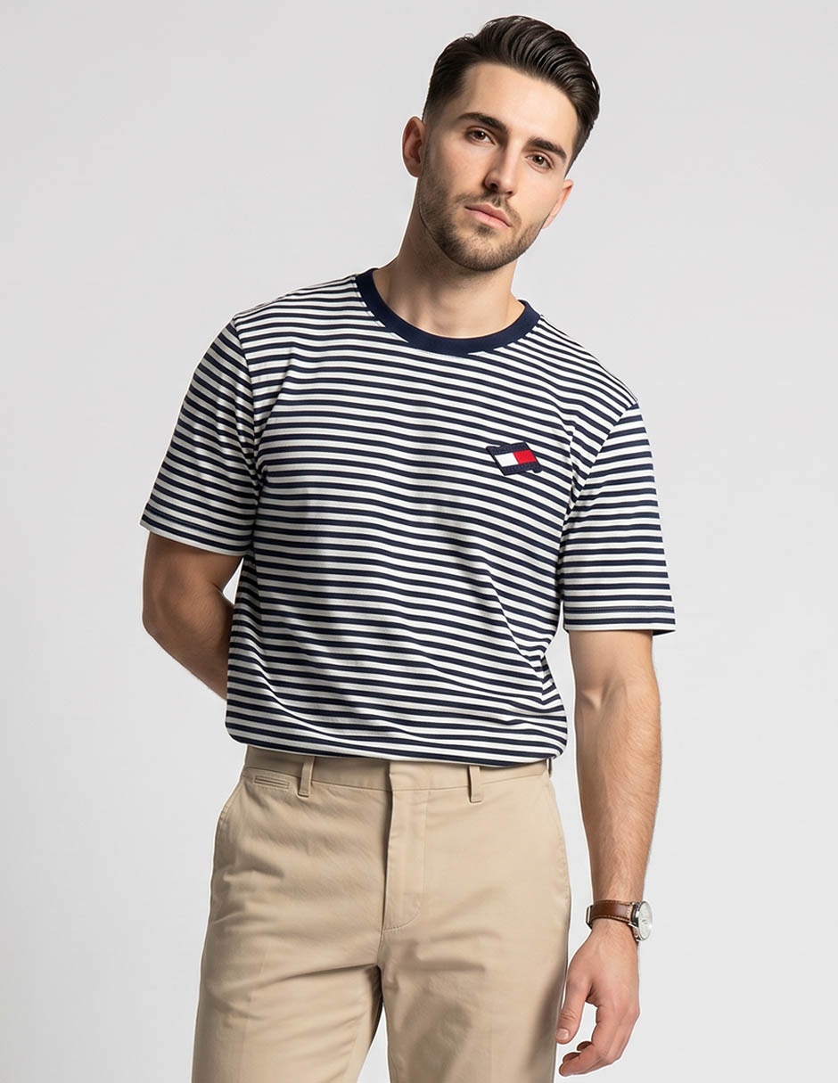 Playera cuello redondo para hombre