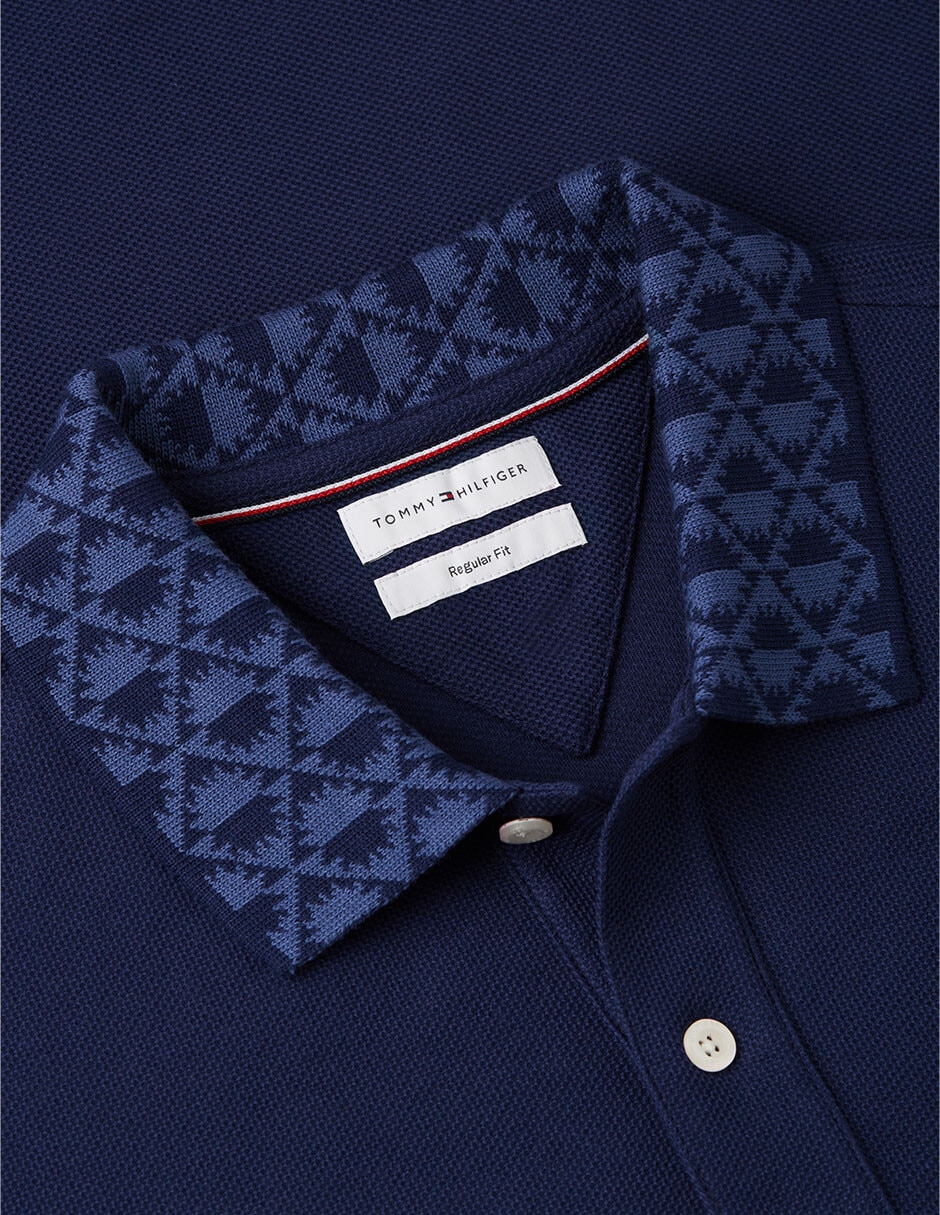Playera tipo polo Elevated Essentials para hombre 4