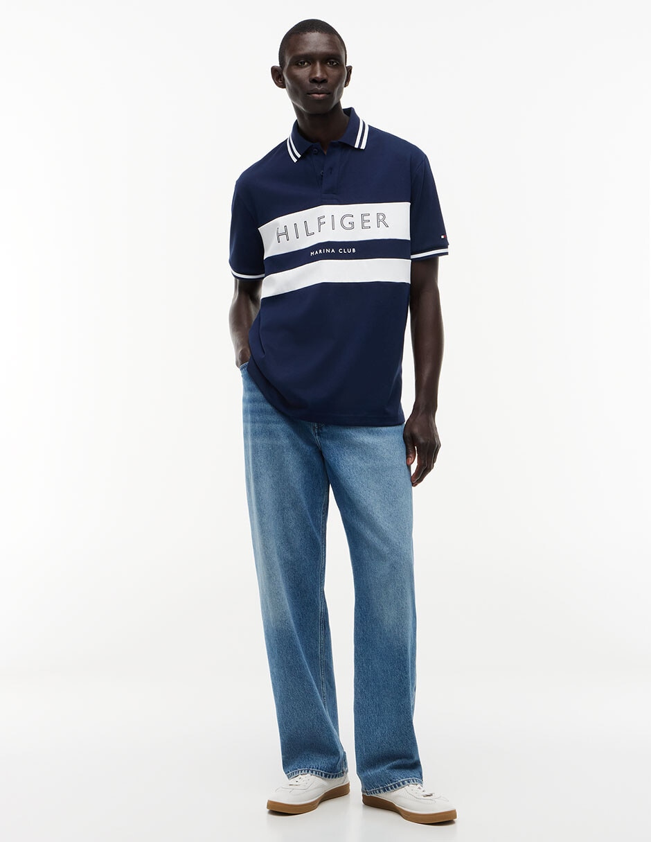 Playera tipo polo athleisure sail para hombre 4