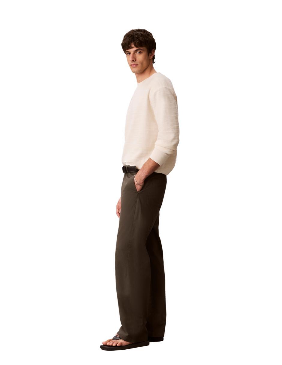 Pantaló de vestir straight de algodón para hombre 5