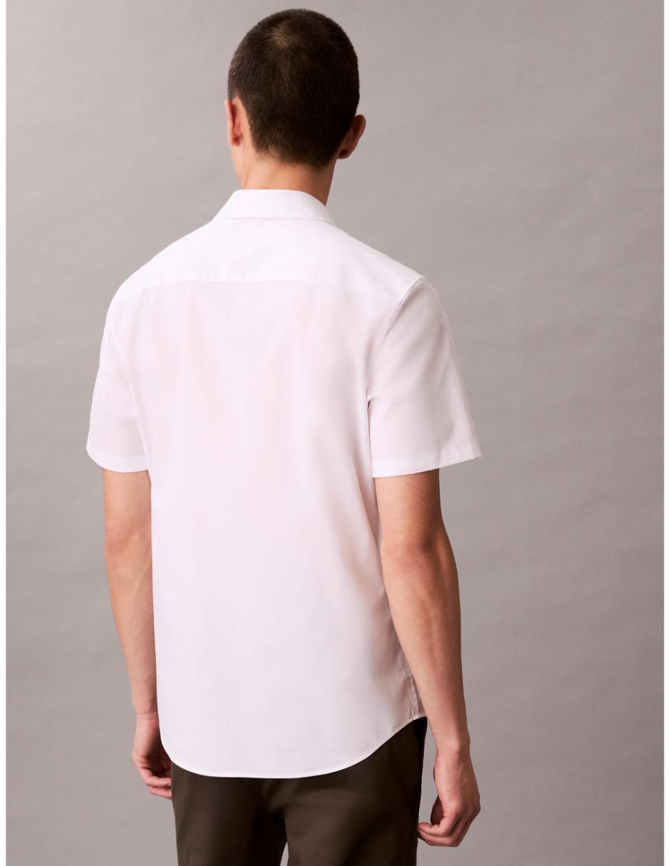 Camisa casual Calvin Klein de algodón manga corta para hombre