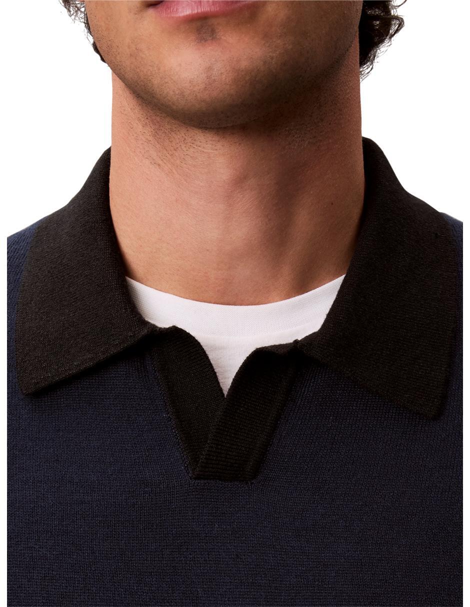 Playera tipo polo Linen para hombre