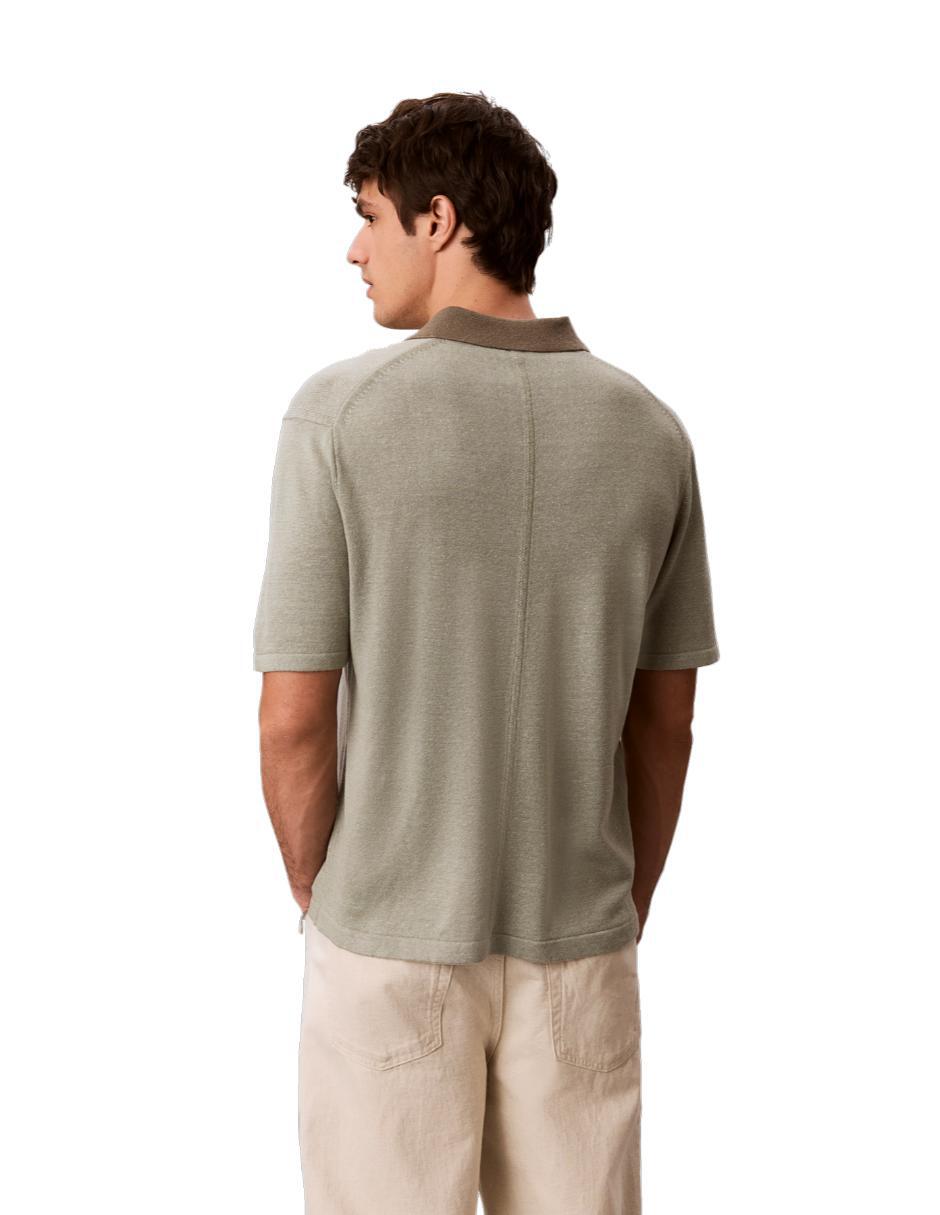 Playera tipo polo Linen para hombre 2