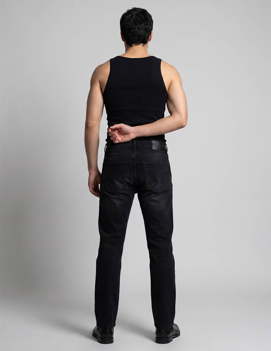 Jeans slim lavado obscuro para hombre 2