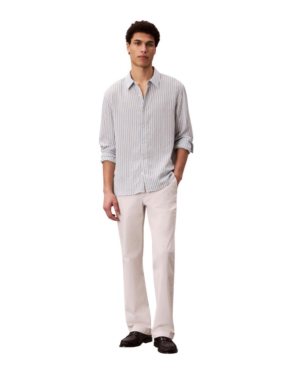 Camisa casual Calvin Klein manga larga para hombre