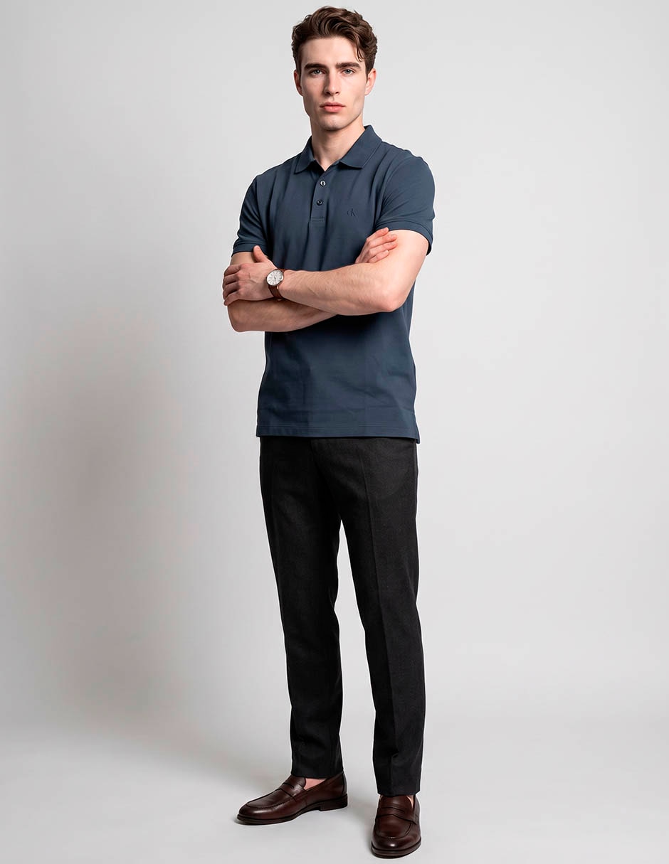 Playera tipo Polo Calvin Klein supima Cotton para hombre 3
