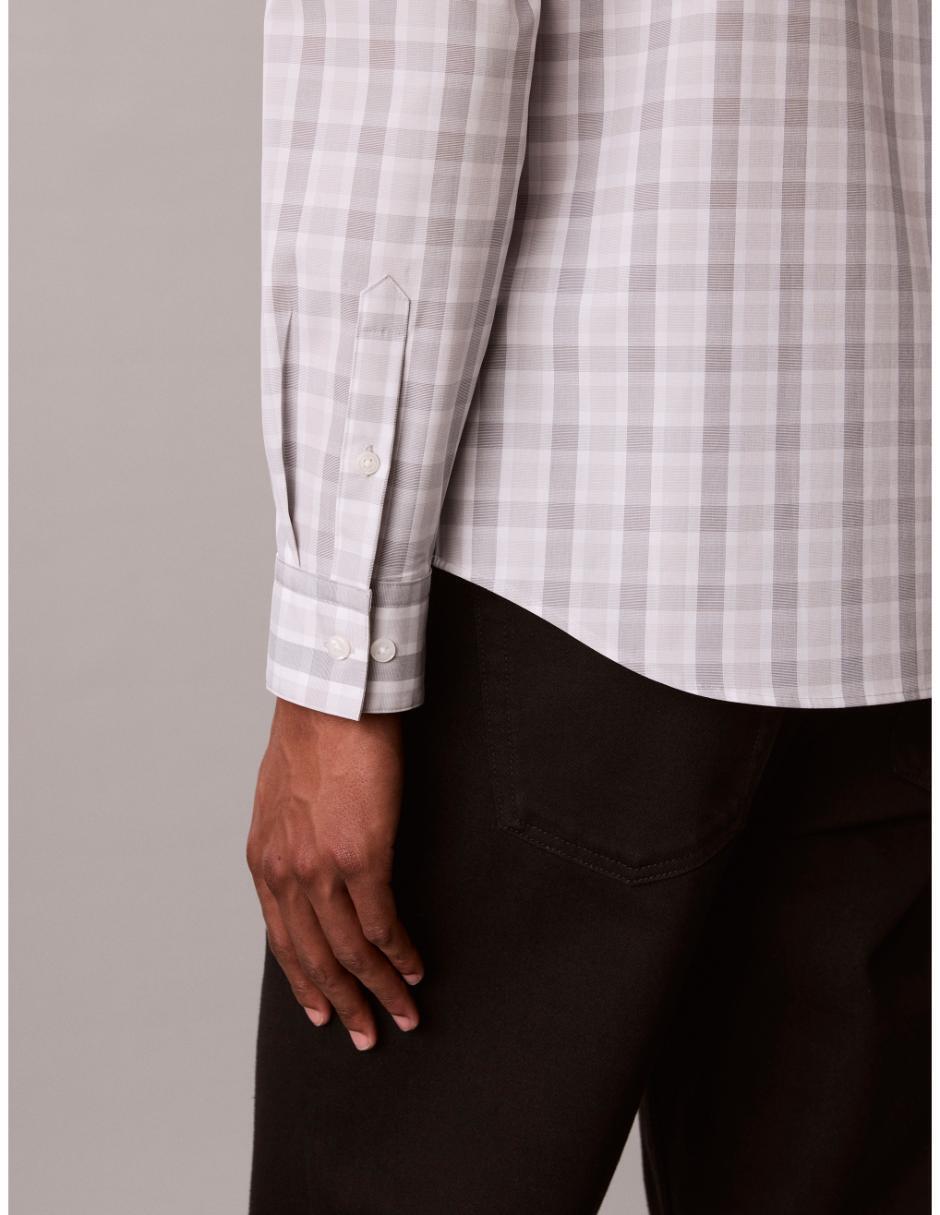 Camisa casual manga larga para hombre 4