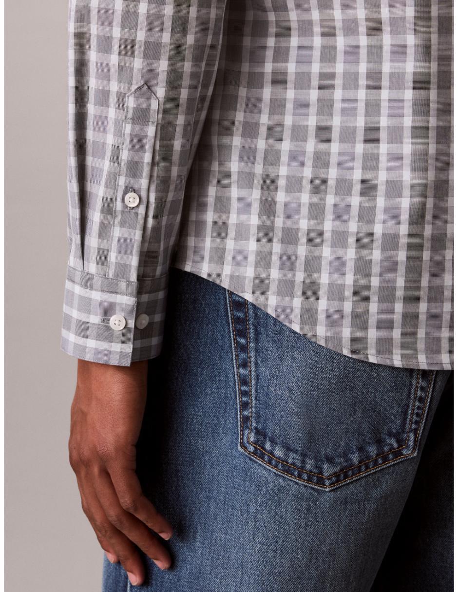 Camisa casual Calvin Klein manga larga para hombre