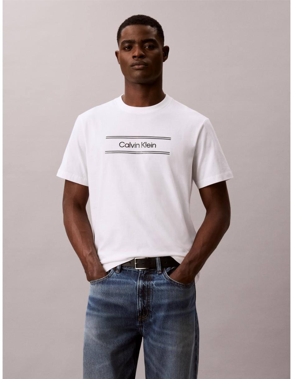 Playera monologo cuello redondo para hombre
