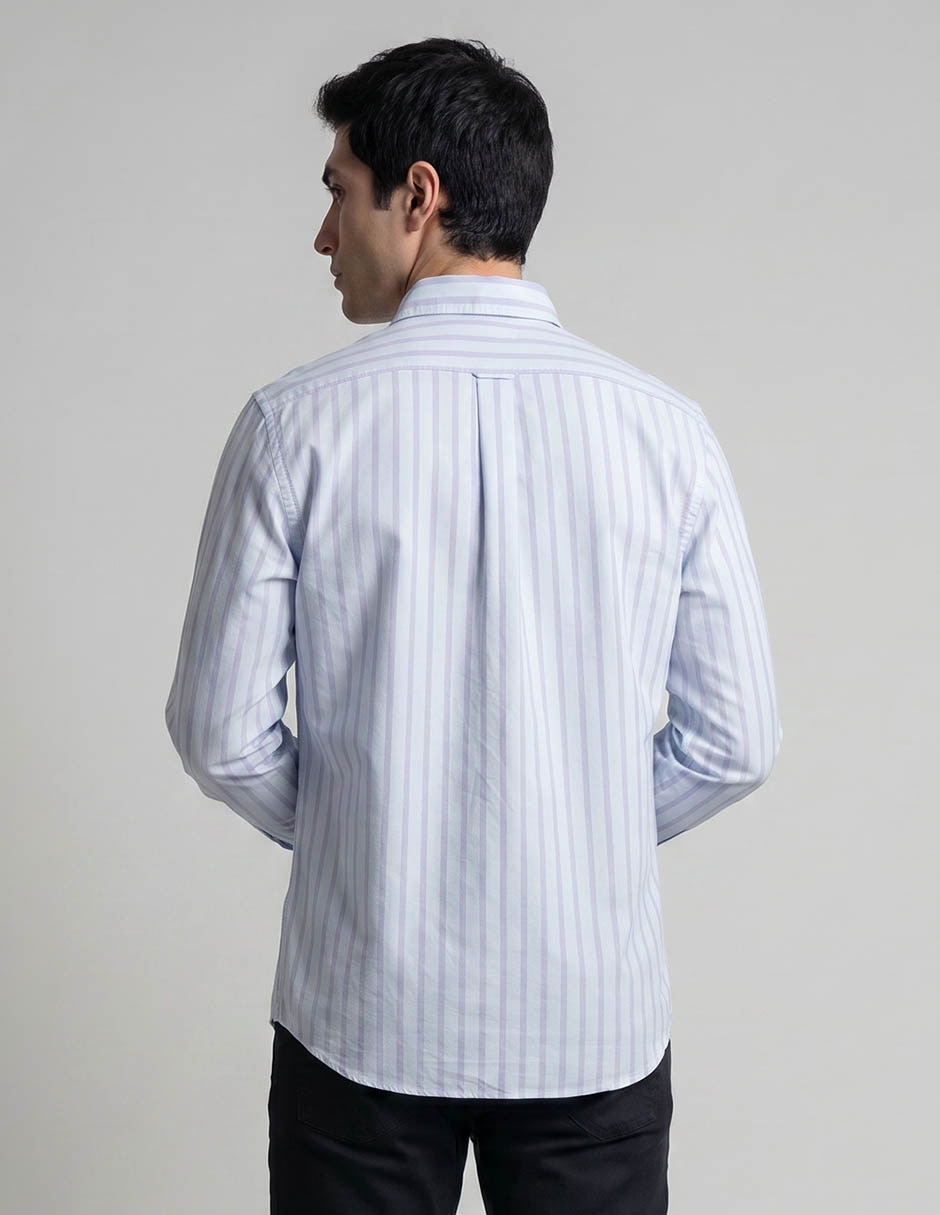 Camisa casual Promo B Brothers manga larga para hombre