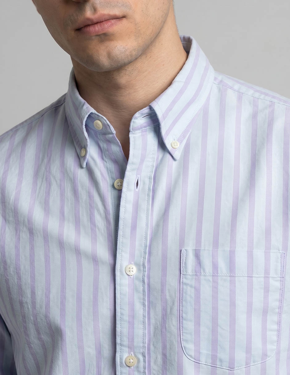 Camisa casual Promo B Brothers manga larga para hombre