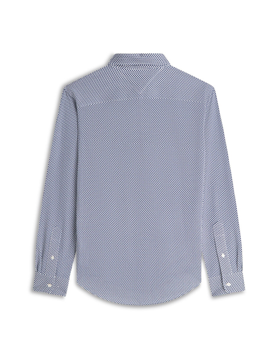 Camisa casual de algodón manga larga para hombre 3