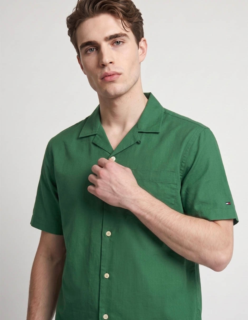 Camisa casual de algodón manga corta para hombre 2