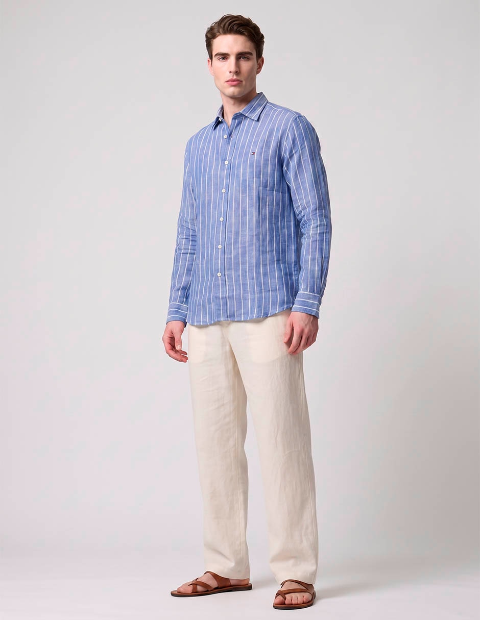 Camisa casual manga larga para hombre 3