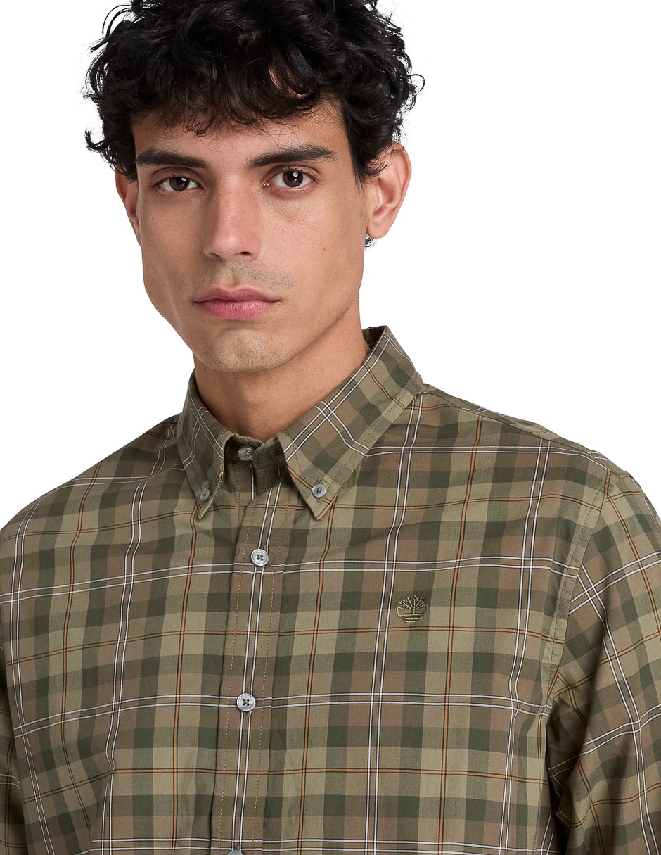 Camisa casual manga larga para hombre 2