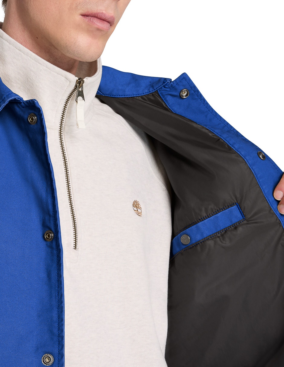 Chamarra casual impermeable con bolsillos para hombre