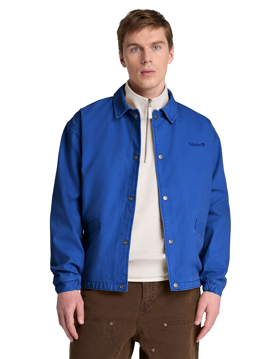 Chamarra casual impermeable con bolsillos para hombre