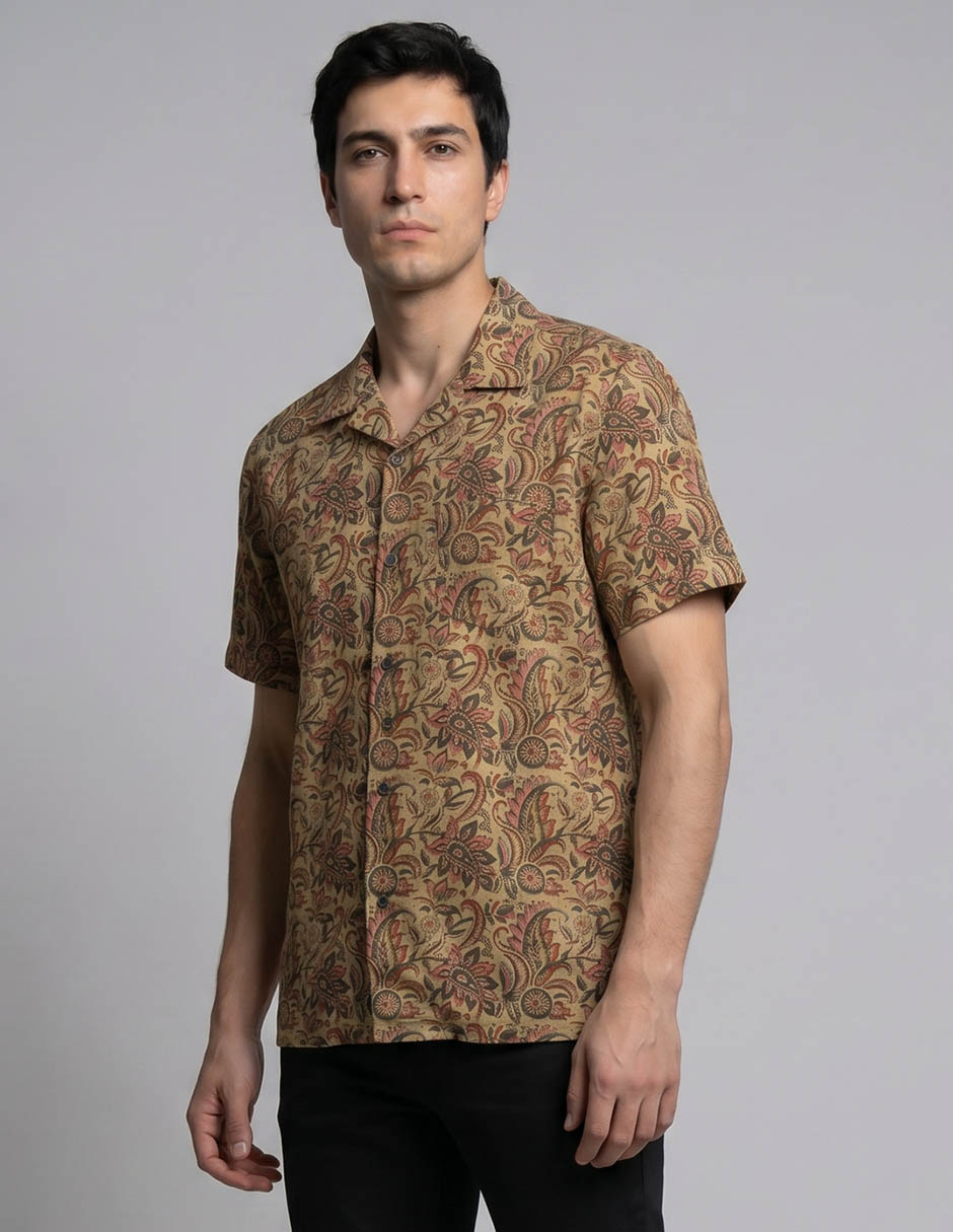 Camisa casual Promo B Brothers manga corta para hombre