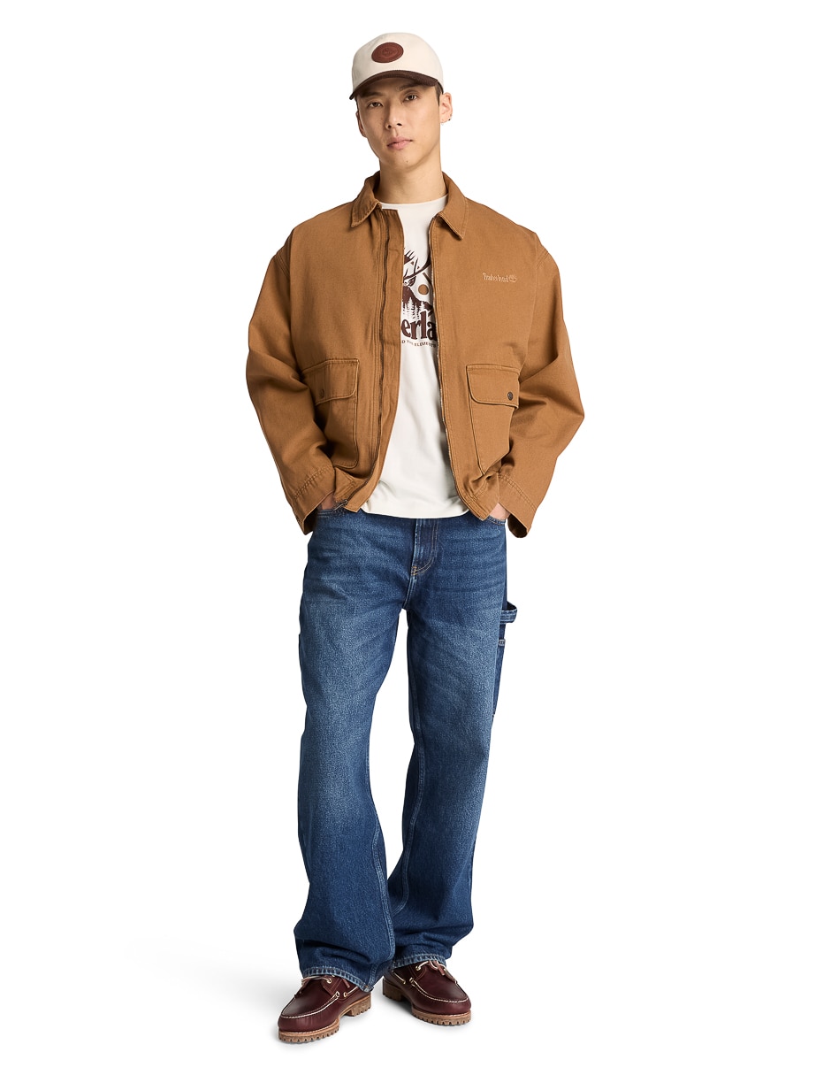 Chamarra bomber Insulated Canvas impermeable con bolsillos para hombre 2
