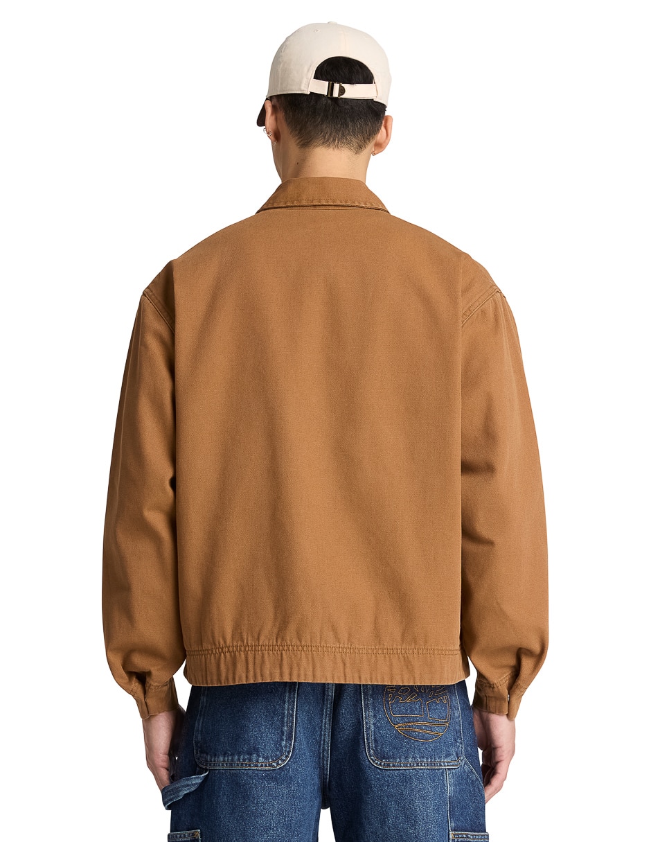 Chamarra bomber Insulated Canvas impermeable con bolsillos para hombre 3