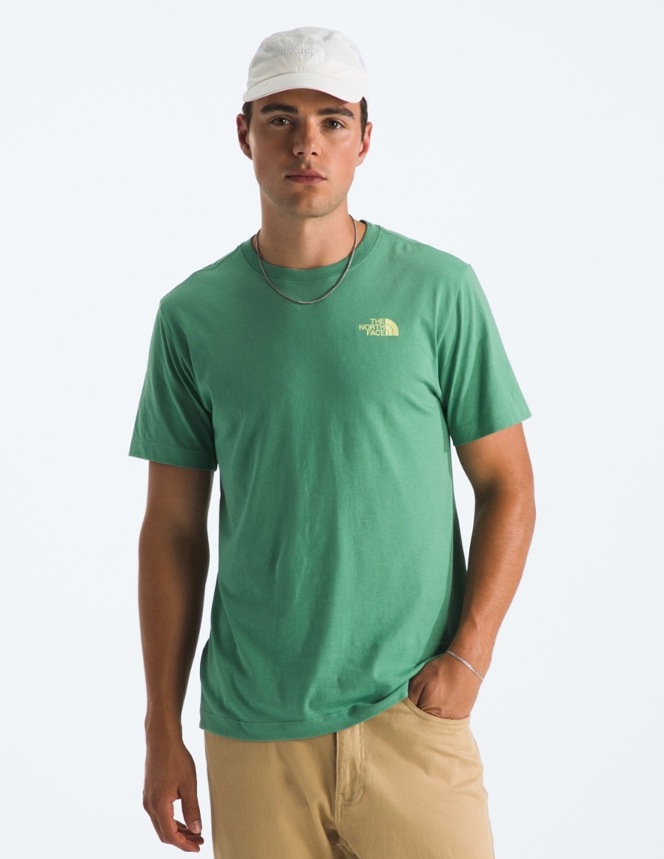 Playera m explore postcard regular short sleeve tnf cuello redondo para hombre