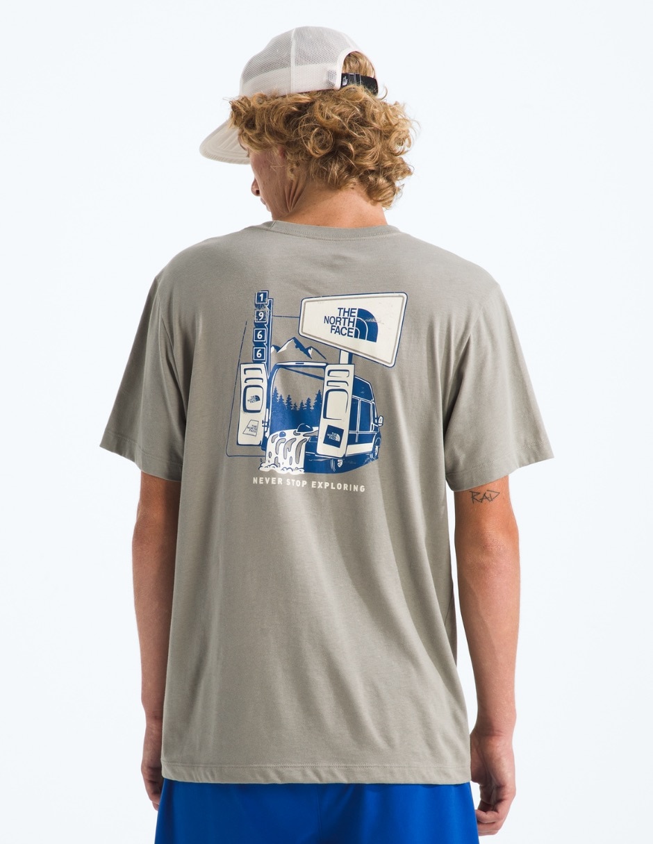 Playera m ideal day regular short sleeve tee tnf cuello redondo para hombre 2