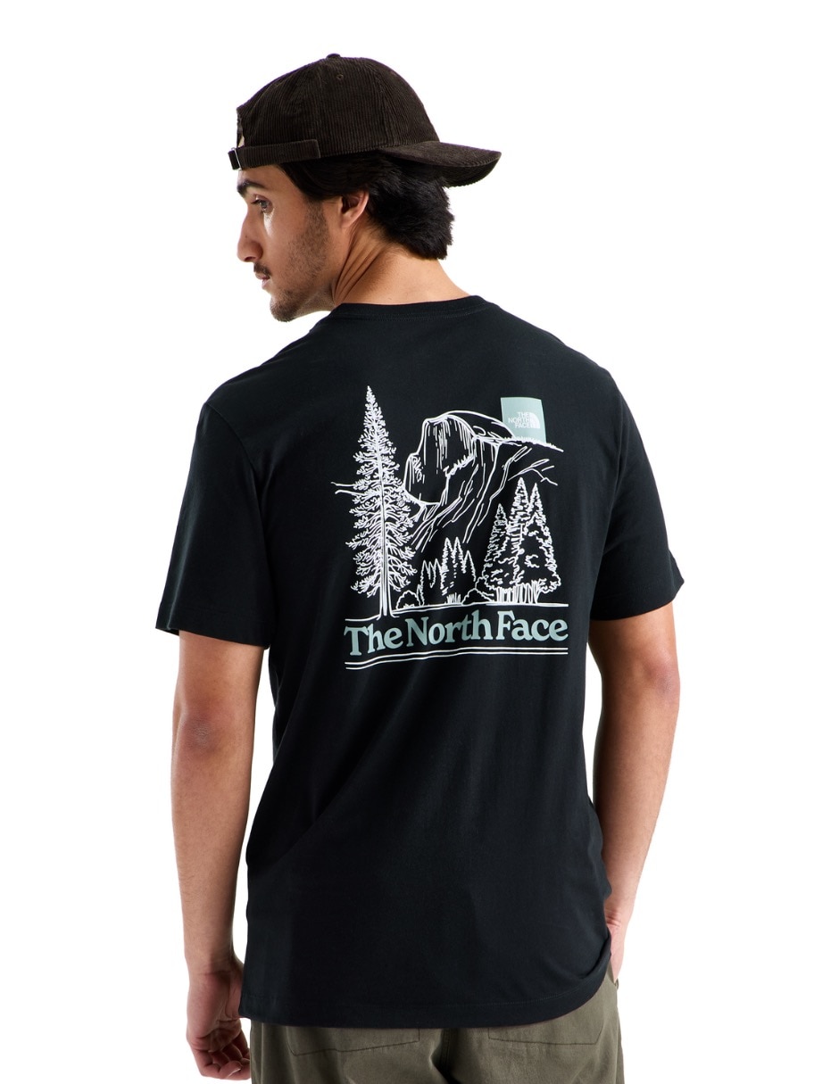 Playera m monte reg ss tee-graphic tnf cuello redondo para hombre 3