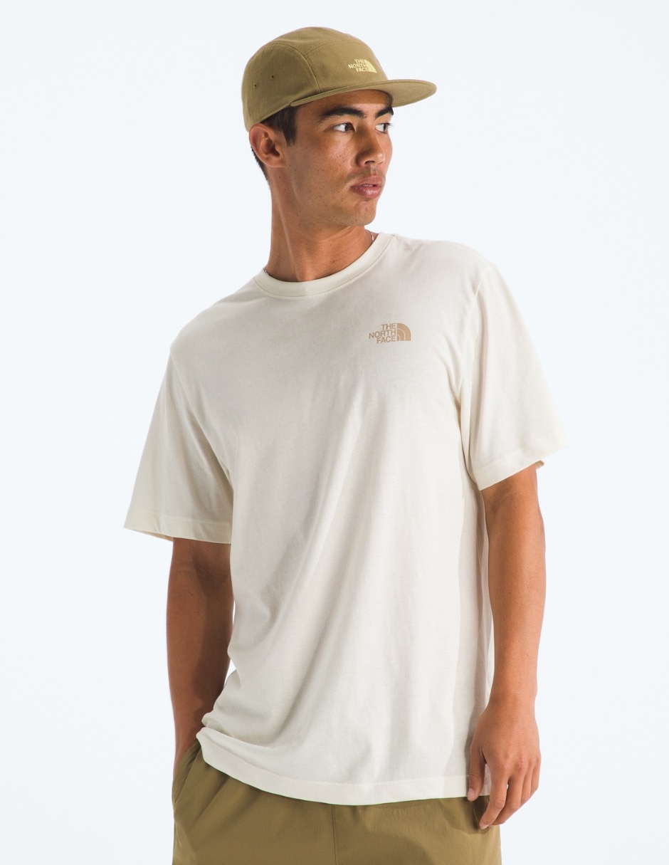 Playera m explore postcard regular short sleeve tnf cuello redondo para hombre