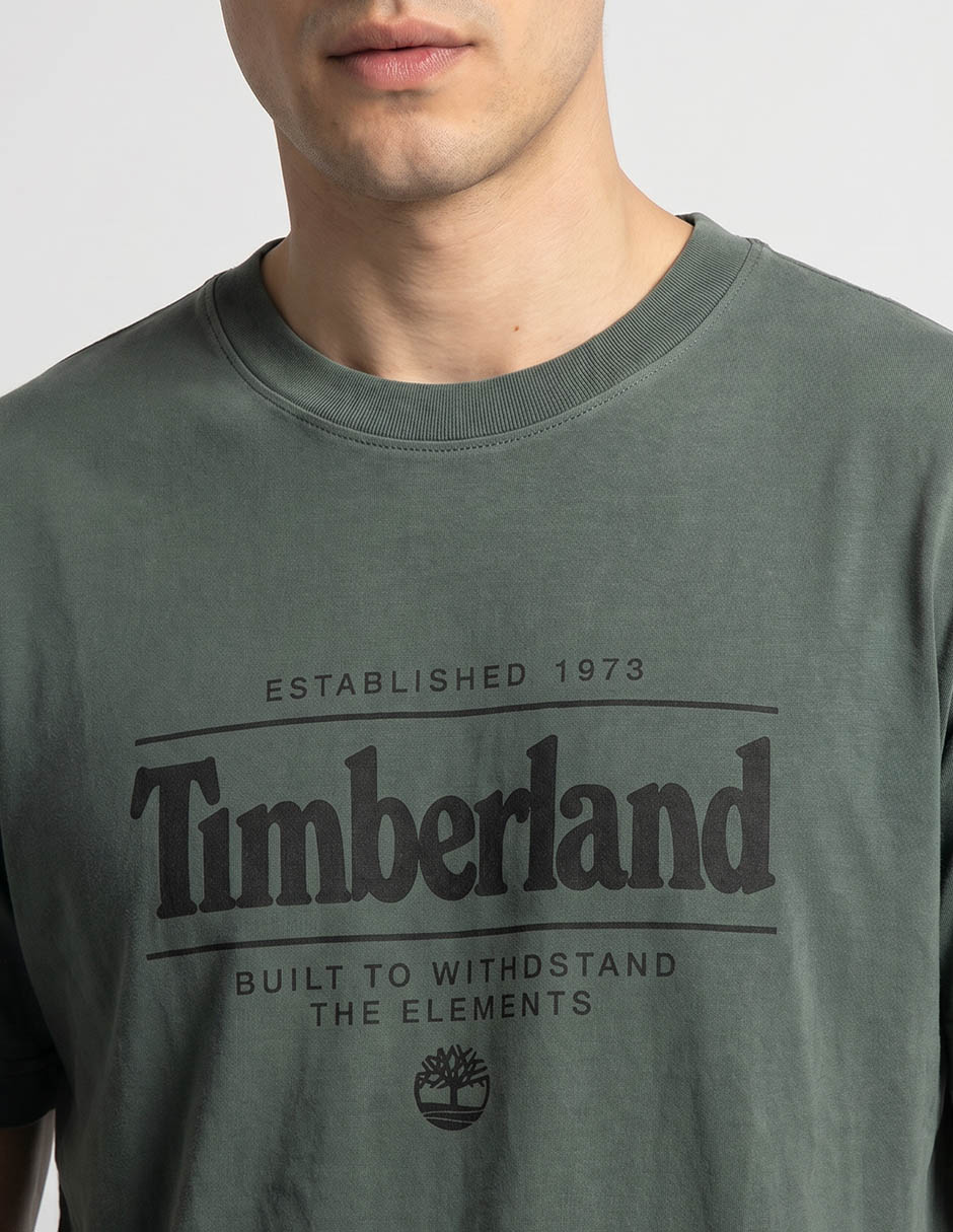 Playera timberland cuello redondo para hombre