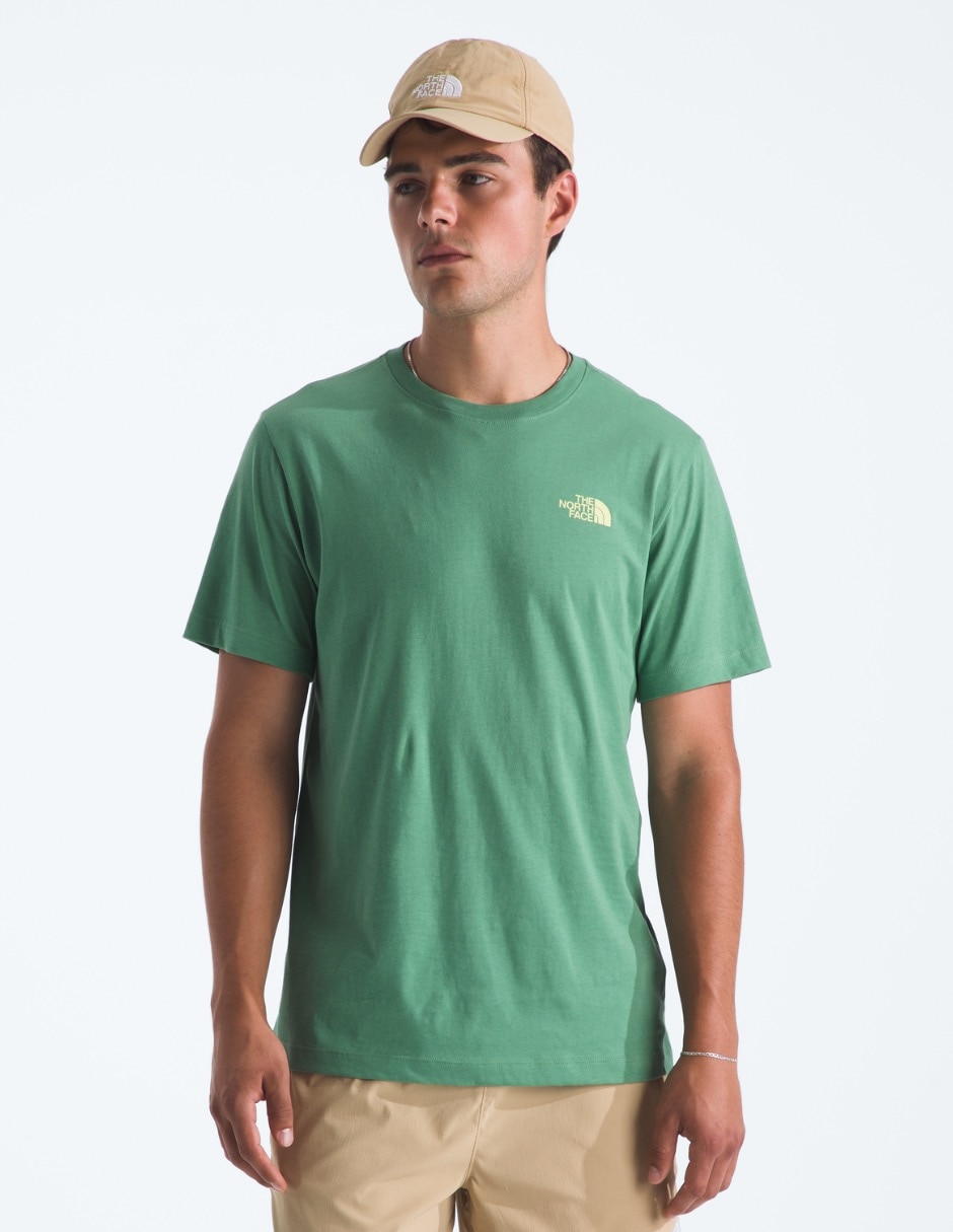 Playera m ideal day regular short sleeve tee tnf cuello redondo para hombre