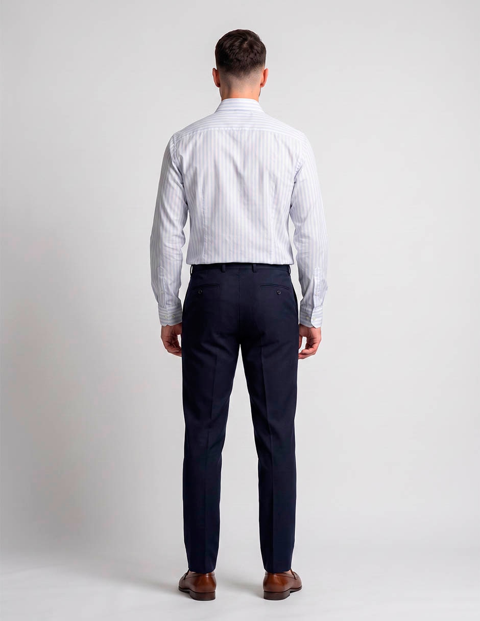 Camisa business casual manga larga para hombre 2